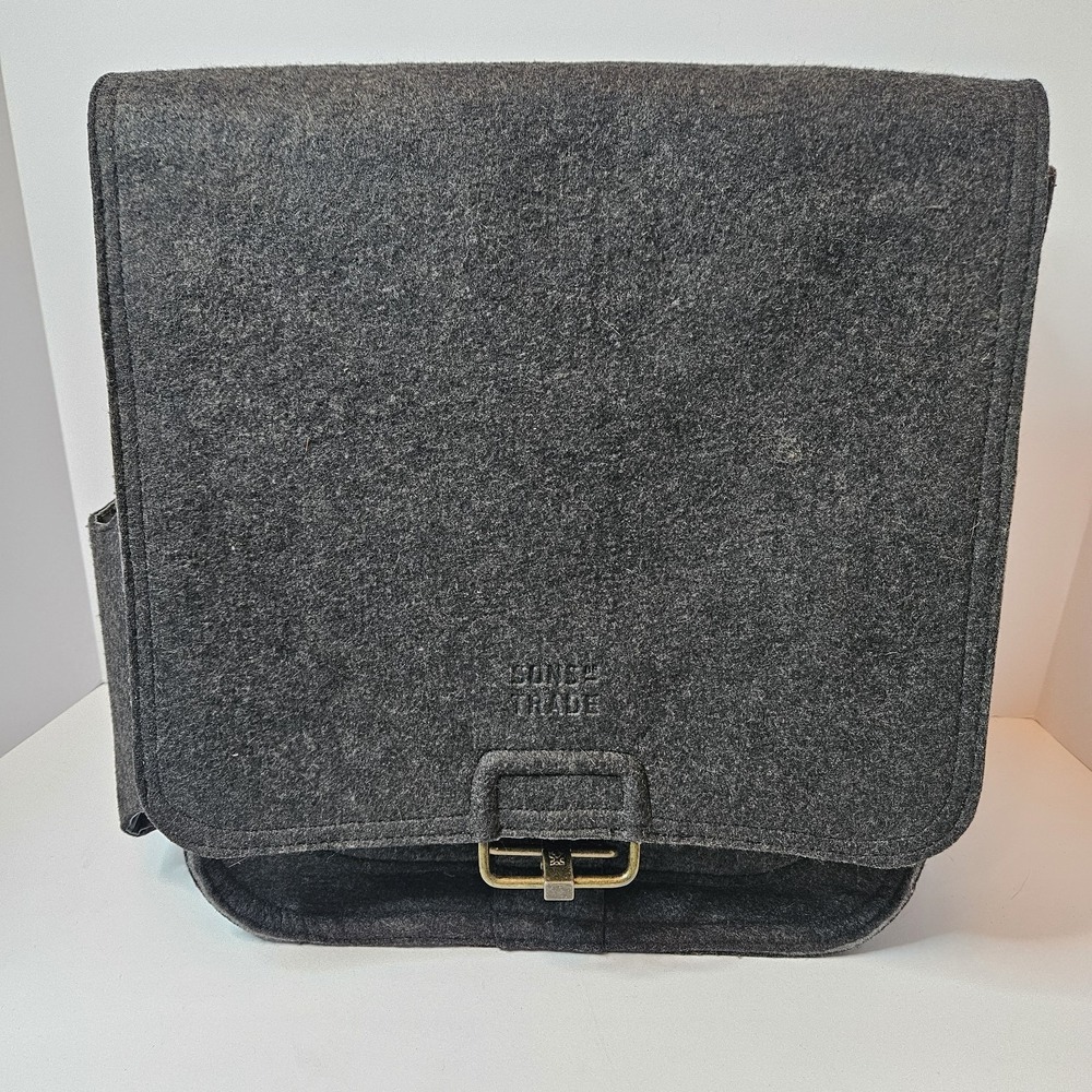 Sons of trade Journey Pack Heathered Gray 100% wool Felt diaper bag/commute Tote